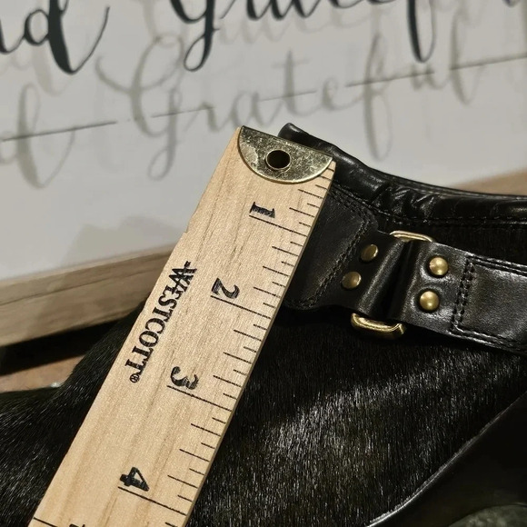 Cole Haan Calf Hair Clogs Mules Dark Brown Wmns Sz 9.5 - Picture 15 of 16